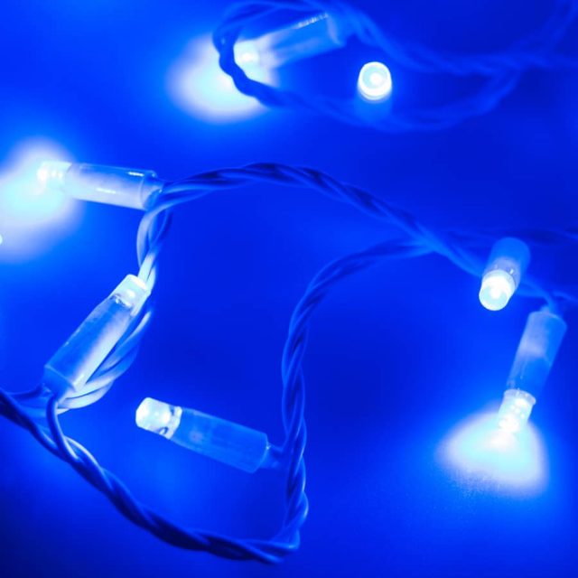 Светодиодная гирлянда ARD-STRING-CLASSIC-10000-WHITE-100LED-STD BLUE (230V, 7W) (ARDCL, IP65)