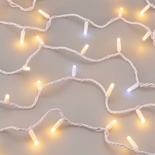 Светодиодная гирлянда ARD-STRING-CLASSIC-10000-WHITE-100LED-MILK-FLASH Warm (230V, 7W) (ARDCL, IP65)