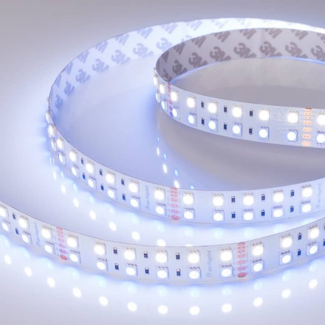 Лента RT 2-5000 24V RGB-White 2×2 (5060, 720 LED, LUX) (ARL, 32 Вт/м, IP20)