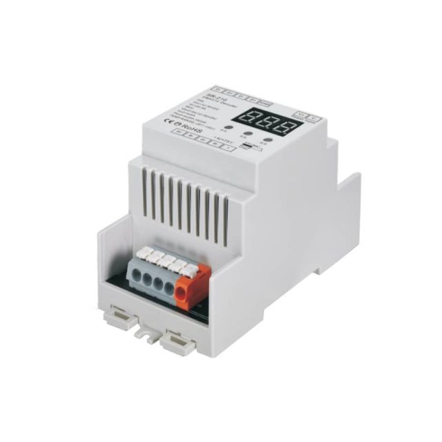 Декодер DMX SR-2108FA-RJ45-DIN (12-36V, 240-720W, 4CH) (ARL, IP20 Пластик, 3 года)