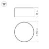 Светильник SP-RONDO-140A-18W Day White (ARL, IP40 Металл, 3 года)
