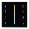 Панель Sens SMART-P43-MIX Black (230V, 4 зоны, 2.4G) (ARL, IP20 Пластик, 5 лет)