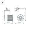 Светодиодный светильник LGD-2238SB-15W Day White 24deg (ARL, IP20 Металл, 3 года)