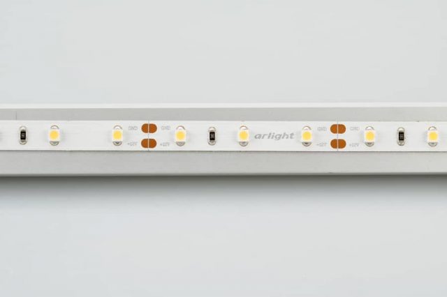 Лента RT 2-5000 12V Warm3000 (3528, 300 LED, CRI98) (ARL, 4.8 Вт/м, IP20)