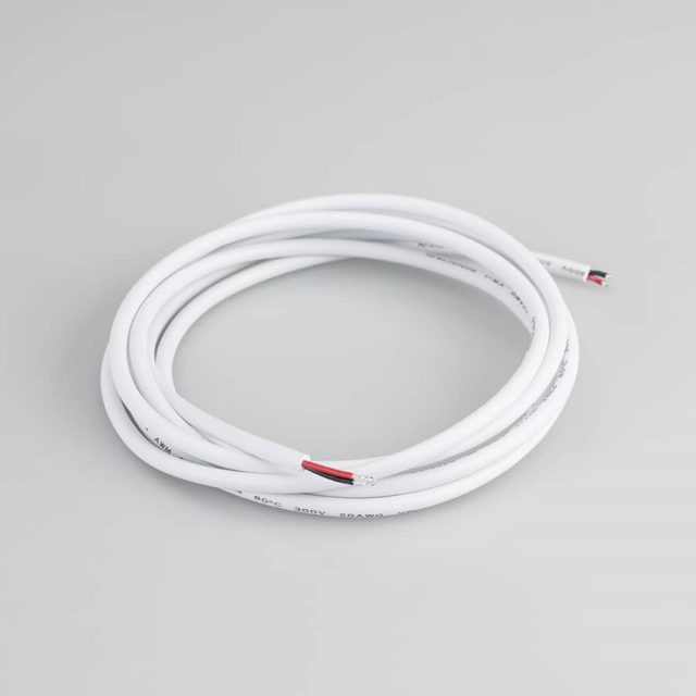 Провод питания ARL-MOONLIGHT-18AWG-2W-D6-CU-2000 White (ARL, Закрытый)