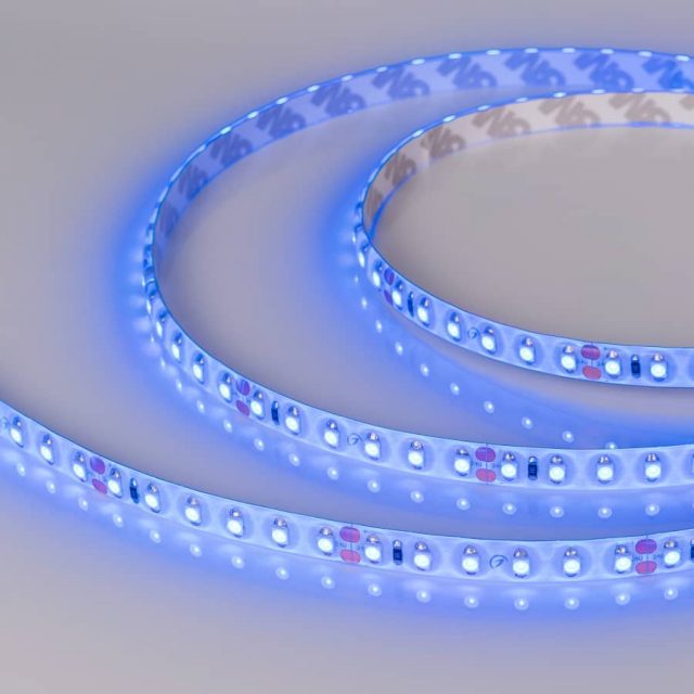 Лента RTW 2-5000SE 24V Blue 2x (3528, 600 LED, LUX) (ARL, 9.6 Вт/м, IP65)