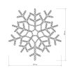 Фигура ARD-SNOWFLAKE-M6-890×890-576LED White/Blue (230V, 20W) (ARDCL, IP65)