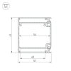 Профиль BOX57-DUAL-2000 ANOD (ARL, Алюминий)