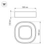 Светильник SP-TOR-QUADRAT-S550x550-53W Day4000 (WH, 120 deg) (ARL, IP20 Металл, 3 года)