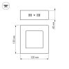 Светильник SP-S120x120-6W Warm White (ARL, IP20 Металл, 3 года)