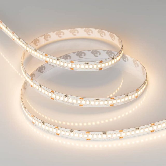 Лента RT 2-5000 24V Warm2700 10mm (2835, 252 LED/m, LUX) (ARL, 10 Вт/м, IP20)