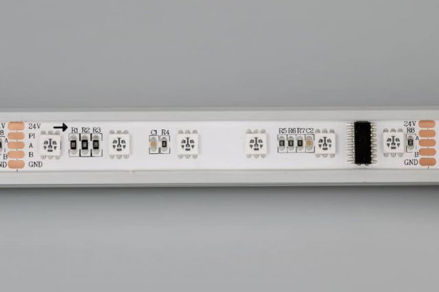 Лента DMX-5000SE 24V RGB (5060, 300 LEDx6) (ARL, Закрытый, IP65)
