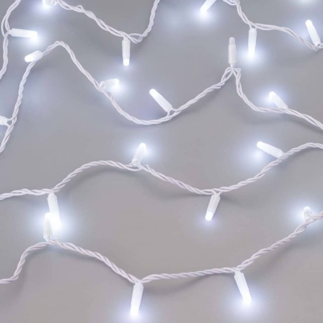 Светодиодная гирлянда ARD-STRING-CLASSIC-10000-WHITE-100LED-MILK-FLASH White (230V, 7W) (ARDCL, IP65)