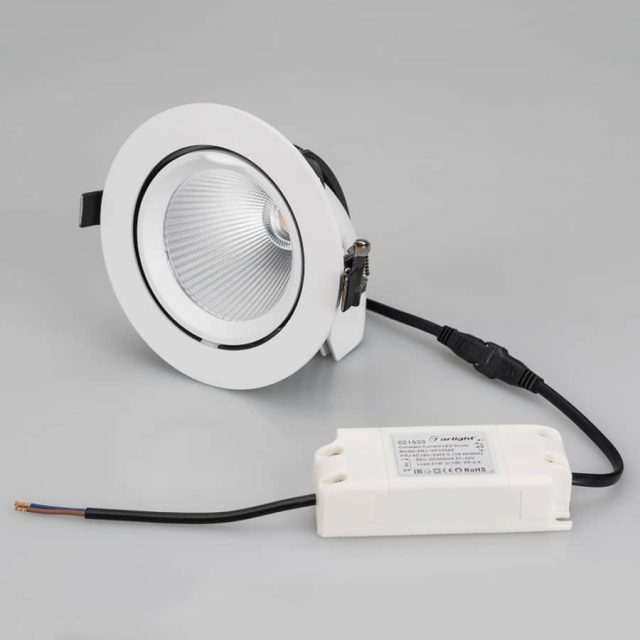 Светильник LTD-EXPLORER-R130-20W White6000 (WH, 38 deg) (ARL, IP20 Металл, 3 года)