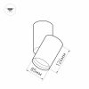 Светильник SP-POLO-SURFACE-TURN-R85-15W Day4000 (WH-BK, 40 deg) (ARL, IP20 Металл, 3 года)
