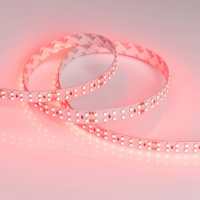 Лента RT 2-5000 24V Red 2×2 (3528, 1200 LED, LUX) (ARL, 19.2 Вт/м, IP20)