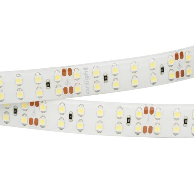 Лента RTW 2-5000SE 24V White 2×2 (3528, 1200 LED, LUX) (ARL, 19.2 Вт/м, IP65)