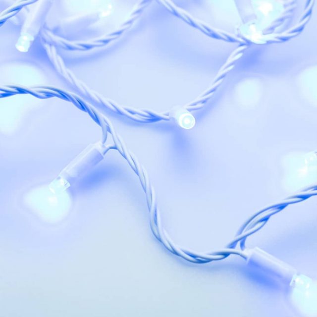 Светодиодная гирлянда ARD-STRING-CLASSIC-10000-WHITE-100LED-STD BLUE (230V, 7W) (ARDCL, IP65)