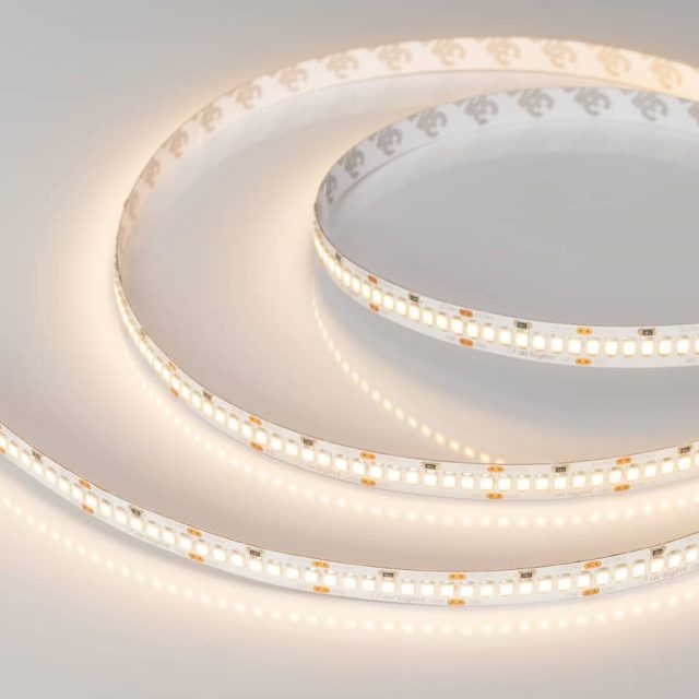 Лента RT 2-5000 24V Warm2700 10mm (2835, 252 LED/m, LUX) (ARL, 10 Вт/м, IP20)