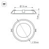 Набор KT-R-6×0.5W LED White 12V (круг) (ARL, IP67 Металл, 1 год)
