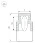 Профиль WPH-FLEX-STR-Н20-10m White (ARL, Пластик)