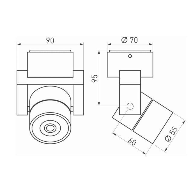 Светильник SP-UNO-R55-5W Warm3000 (WH, 24 deg) (ARL, IP20 Металл, 3 года)