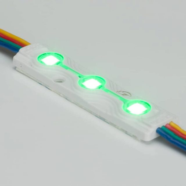 Модуль герметичный ARL-ORION-R07-12V RGB (5050, 3 LED) (ARL, Закрытый)