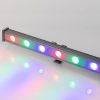 Светодиодный прожектор AR-LINE-1000S-18W-24V RGB (Grey, 30 deg, DMX512) (ARL, Закрытый)
