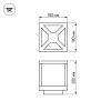 Светильник LGD-Wall-Cub-4B-12W Warm White (ARL, IP54 Металл, 3 года)