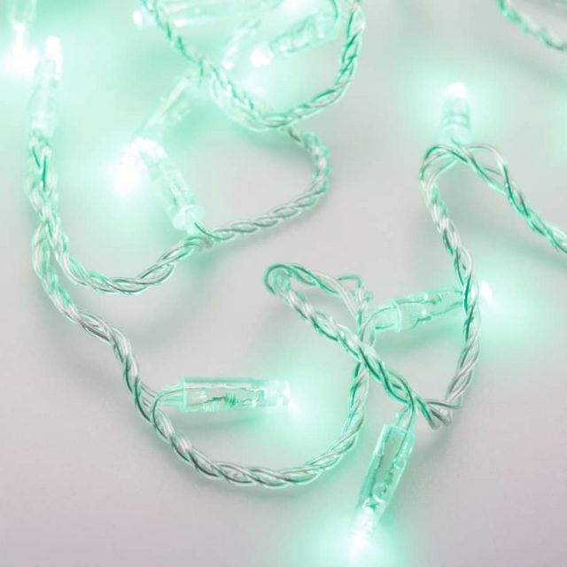 Светодиодная гирлянда ARD-STRING-CLASSIC-10000-CLEAR-100LED-STD GREEN (230V, 7W) (ARDCL, IP65)