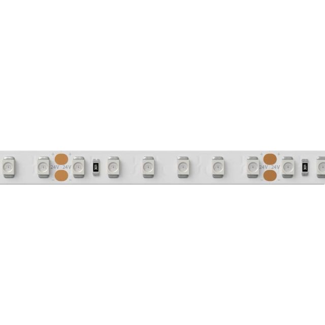 Лента RT 2-5000 24V Red 2х (3528, 600 LED, LUX) (ARL, 9.6 Вт/м, IP20)