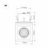 Светильник CL-KARDAN-S190x190-25W Day4000 (WH-BK, 30 deg) (ARL, IP20 Металл, 3 года)