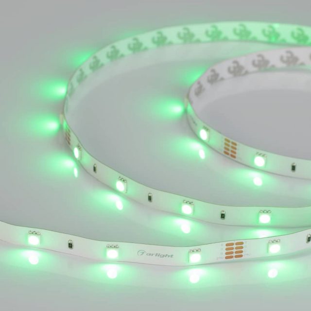 Лента RT 2-5000 24V RGB (5060, 150 LED, LUX) (ARL, 7.2 Вт/м, IP20)