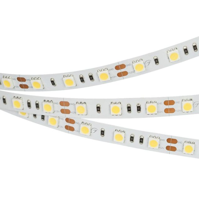 Лента RT 2-5000 12V Warm2700 2x (5060, 300 LED, LUX) (ARL, 14.4 Вт/м, IP20)