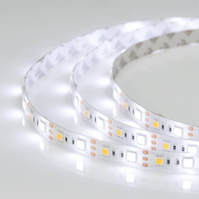 Лента RTW 2-5000SE 12V White-MIX 2x (5060, 300 LED, LUX) (ARL, 14.4 Вт/м, IP65)