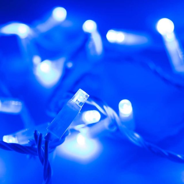 Светодиодная гирлянда ARD-STRING-CLASSIC-10000-WHITE-100LED-STD BLUE (230V, 7W) (ARDCL, IP65)