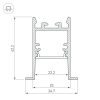 Профиль SL-COMFORT-3542-F-2000 ANOD BLACK (ARL, Алюминий)