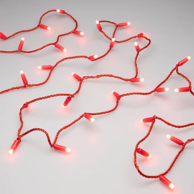 Светодиодная гирлянда ARD-STRING-CLASSIC-10000-RED-100LED-MILK-STD Red (230V, 7W) (ARDCL, IP65)