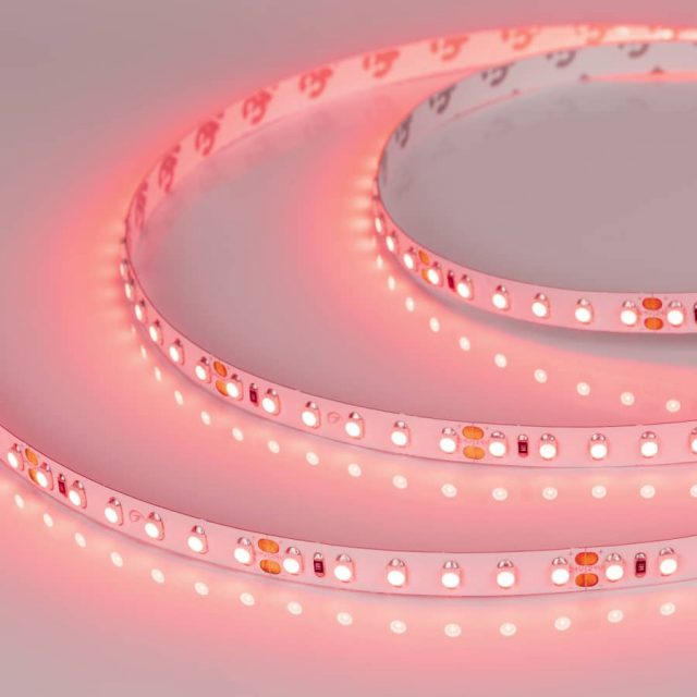 Лента RT 2-5000 24V Red 2х (3528, 600 LED, LUX) (ARL, 9.6 Вт/м, IP20)