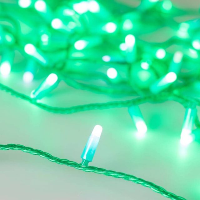 Светодиодная гирлянда ARD-STRING-CLASSIC-10000-GREEN-100LED-MILK-FLASH Green (230V, 7W) (ARDCL, IP65)