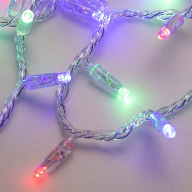 Светодиодная гирлянда ARD-STRING-CLASSIC-10000-CLEAR-100LED-LIVE RGB (230V, 7W) (ARDCL, IP65)