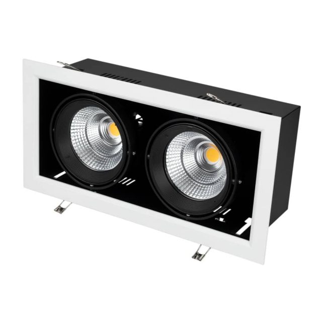 Светильник CL-KARDAN-S375x190-2x25W White6000 (WH-BK, 30 deg) (ARL, IP20 Металл, 3 года)