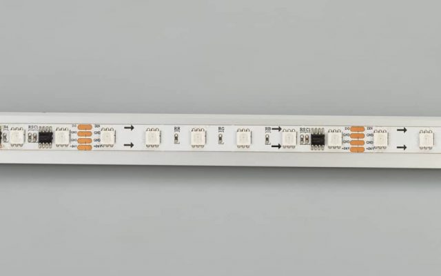 Лента SPI-5000-AM 24V RGB (5060, 60 LED/m, x6) (ARL, Открытый, IP20)