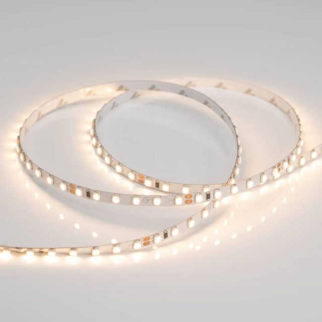 Лента RT 2-5000 24V Warm2400 5mm 2x (3528, 600 LED, LUX) (ARL, 9.6 Вт/м, IP20)