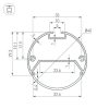 Профиль с экраном SL-ROUND-D40-2500 ANOD+OPAL (ARL, Алюминий)