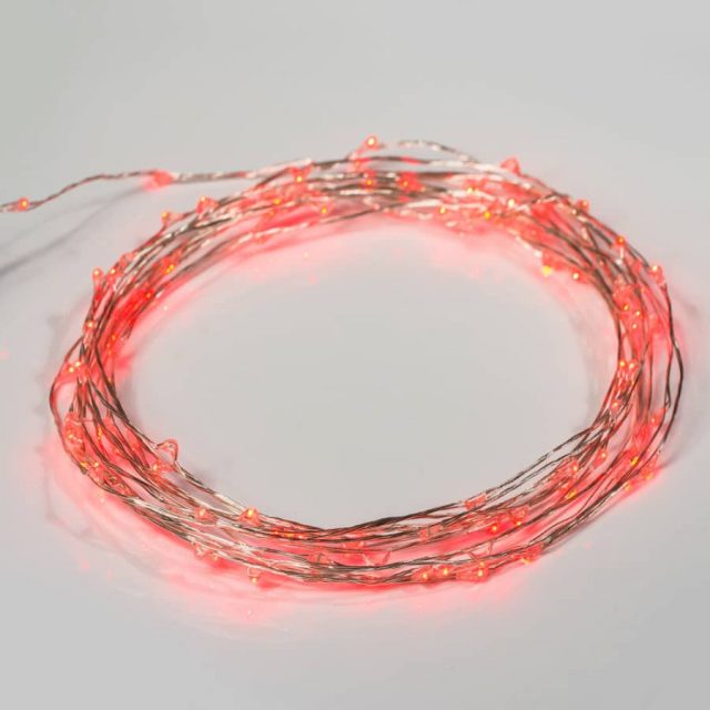 Светодиодная нить WR-5000-12V-Red (1608, 100LED) (ARL, IP65)