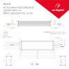 Блок питания ARPV-UH24320A-PFC-0-10V (24V, 13.3A, 320W) (ARL, IP67 Металл, 7 лет)