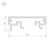 Профиль-держатель KLUS-POWER-W70-BASE-2000 ANOD (ARL, Алюминий)