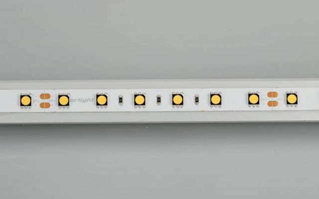 Лента RT 2-5000 24V Warm3000 2x (5060, 300 LED, CRI98) (ARL, 14.4 Вт/м, IP20)
